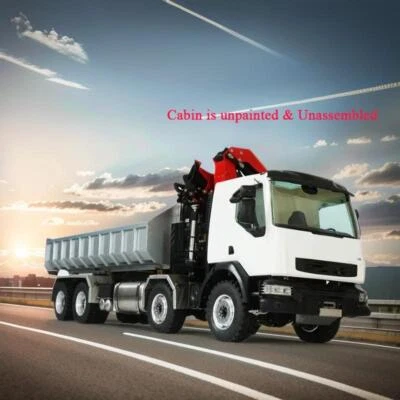 LESU RC Hydraulic Roll on/off Dumper Crane 1/14 Radio Control Tipper Light Sound