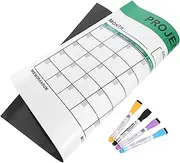 ARTIBETTER 1 Set Dry Erase Calendar for Refrigerator Monthly Planner Whiteboard for Family Organization Design with Reusable Markers Sturdy Hold