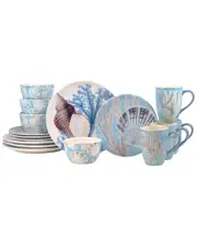 Certified International Beyond The Shore 16pc Dinnerware Set, Service For 4