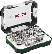 Bosch Accessories 26-Piece Screwdriver Bit and Ratchet Set (with Colour Coding, Accessories for Screwdrivers)