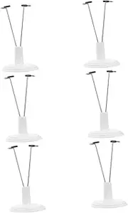 CLISPEED 6Pcs Portable Doll Display Rack White Doll Stand for Home and Store Decor Lightweight and Space Saving Support for and Collectibles