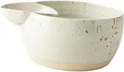 Generic Ceramic Salad Bowl with Dipping Sauce Dish Portion Control Bowl Mixing Bowl for French Fries
