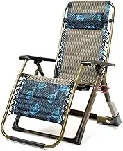 Zero Gravity Lounge Chair, Zero Gravity Chair Lounge Chair with Removable Cushion for Indoor and Outdoor Ergonomic Patio Recliner Folding Reclining Chair for Adults Lounge Chair (Color : Breathable P