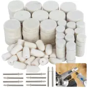 Sukh 145PCS Wool Felt Polishing Pad - Felt Buffing Pad Wool Polishing Bits Fe...