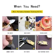 Outdoor Survival Mini Knife Folding Pocket Knives EDC Keychain Knife Hand Tools