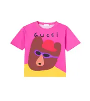 [Gucci Kids] Gucci Kids x Euan Roberts cotton jersey T-shirt Y 12 pink