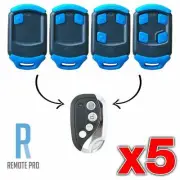 5 x Centsys/Centurion NOVA Blue Gate/Garage Remote Control Replacement