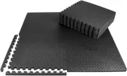 Puzzle Exercise Mat, EVA Foam Interlocking Tiles with Border, 1/2" Thickness Int