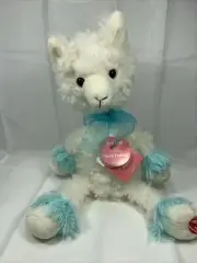 Dandee Singing Animated LLAMA Alpaca 14" Plush White Blue Flo Rida GOOD FEELING
