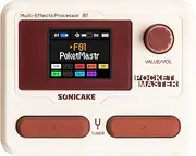 SONICAKE Pocket Master-Portable Multi Effects Pedal, 100+ Built-in Guitar/Bass/Acoustic Effects, Amp Modeling, IR Cabinets Simulation, Stereo OTG USB Audio Interface, Rechargeable (White)