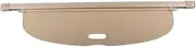 WGQGQ Rear Trunk Cargo Cover,Fit for Jeep, Cherokee 2014-2018 Shield Shade Curtain Partition Board Privacy Blinds Safety Accessories Retractable Trunk Divider(Beige)