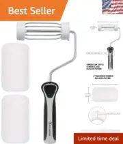 Lint-Free 4 Inch Roller with Durable Corrosion-Resistant Frame for Easy Painting