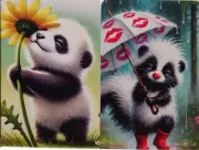 Swap cards Modern playing card back Sweet Animals