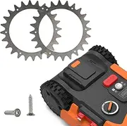 Robotic Mower Traction Improved Wheel Assist Wheels Fit for Worx Plus S/M, Stainless Steel Auxiliary Wheels Garden Tools