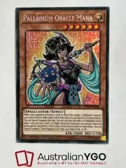 PALLADIUM ORACLE MANA TN19-EN004 Prismatic Secret Rare, Near Mint, Yugioh Card