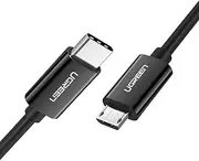 UGREEN 1M USB C to Micro USB Cable, Up to 480Mbps for USB 2.0 Devices, 2A Max Power Output, Compatible with MacBook, iMac Pro, Chromebook Pixel, Yoga 900, Black