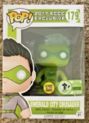 RARE GLOW EMERALD CITY CRUSADER ECCC LE2500 179 Funko Pop Vinyl New Mint Box+P/P