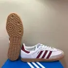 Adidas Samba OG Casual Sneakers 'White Burgundy Gum' IF3813 Mens Size 11.5
