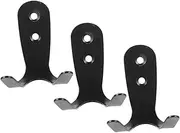 3pcs Stainless Steel Hook Coat Hanger Towel Hook Purse Hook Pool Hooks for Towels Pool Accessory Holders Pool Safety Hook Coat Hooks Hardware Clip Hooks for Hanging Pole Hook Black