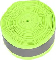 TOPPERFUN 1Roll Sew Reflective Tape High Visibility Meters Fluorescent Clothing Tape for Safety DIY Projects and Outdoor Gear Material