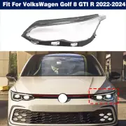 Left Headlight Clear Lens Cover + Gule For Volkswagen Golf 8 GTI R 2022-2024 (for: Volkswagen)
