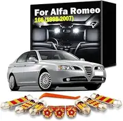 15Pcs LED Interior Map Dome Light Reading Bulb Kit, For Alfa Romeo 166 1998-2002 2003 2004 2005 2006 2007 Car Sun Visor Lamp