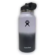 32oz Hydro Flask Water Bottle Stainless Steel Wide Mouth W/Straw Lid 2.0 Ombre