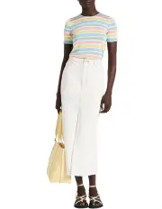 [Marcs] Sea-Foam Alone Top in Seafoam Stripe