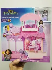 Disney ENCANTO Isabela's Small Doll Pink Purple Garden Room Playset 7 Pc Set New