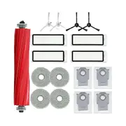 For P10 Q Station Robot Vacuum Cleaner Spare Parts Main Side Brush Hepa Filter Mop Pads Dust Bags