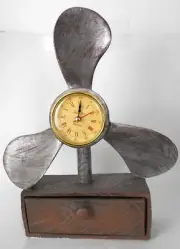Desk Display Decor Airplane Propeller Clock Model Shelf Decor