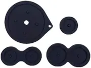 JMXLDS Replacement 1Set Button Conductive Silicone A B D-Pad Start Select Keypad Rubber Contact Pad for Gameboy Advance SP GBA SP Black