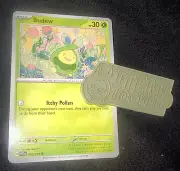 Budew Item Lock Token Pokemon Card Un-Painted Coin Chip