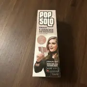 Pop Solo Karaoke Microphone Rose Gold White New