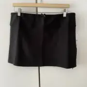 Urban Outfitters Peachy Pelmet Black Mini Skirt Size XL