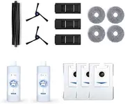 Vacuum Cleaner Accessory Kit - Compatible with ECOVACS DEBOT OZMO X2 Omni (Roller Brush, Side Brush, 1L Multi - Surface Cleaning Solution, Cleaning Cloth, Filter)