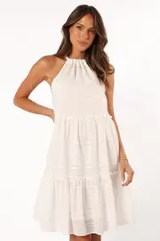 [PUP94] Linde Dress - White XS White
