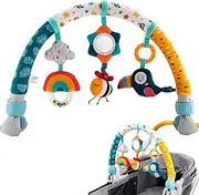 Baby Mobile, Plastic Bassinet Mobile Clip on with Sound Toys and Mirrors, Easy to Install Crib Toys with Rotary Lock, Stroller for Infant & Toddlers Baby