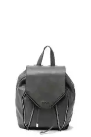 Replay FW3750-000-A0362-014 Backpack Women's Dark Gray Leather Shoulder Straps