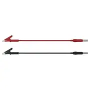 2pcs Extendable Banana plugs To Clip Test Leads 1m for DIY Projects