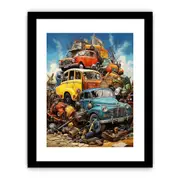 Vehicles Modern Art Framed Art Framed print Art Poster