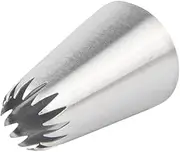 Restaurantware Cake Decorating Icing Tip, Cupcake Piping Tip - #6B Open Star - Stainless Steel - 1ct -