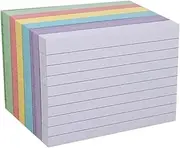 Gadpiparty 300pcs Single-Sided Ruled Study Cards Horizontal Lines Versatile Notepads for Flashcards Note Taking and Task Management Colors for School and Exam Preparation