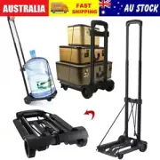 Protable Luggage Hand Trolley Foldable Shopping Cart Travel Boat Hand Truck AU