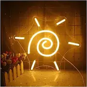 Hanging Art Neon Signs Sun Neon Sign - with Switch Wall Hanging Lights Party Holiday Art Decor for Home Children's Room Night Lamps
