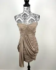 NEW Cooper St Dress Aztec Gold Ruched Bodycon Mini Sash Party Evening Event 10 M
