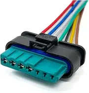 7 Pin Car Oil Pump Plug Gasoline Filter Waterproof Wire Harness Connector Sheath Terminal Suitable Compatible with Mercedes Benz A1715450128 (Color : 7P Female, Size : 1 Pc with 15cm 18AWG)