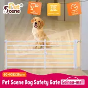 Pet Dog Safety Gate Cat Fence Enclosure Retractable Guard Stair Security Barrier