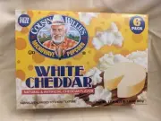1 Box 6 pk (6 bags) Cousin Willie's White Cheddar Microwave Popcorn
