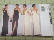 Butterick Pattern 6463 Shawls Floor Length Gowns Dresses Sizes 12 14 16 UNCUT